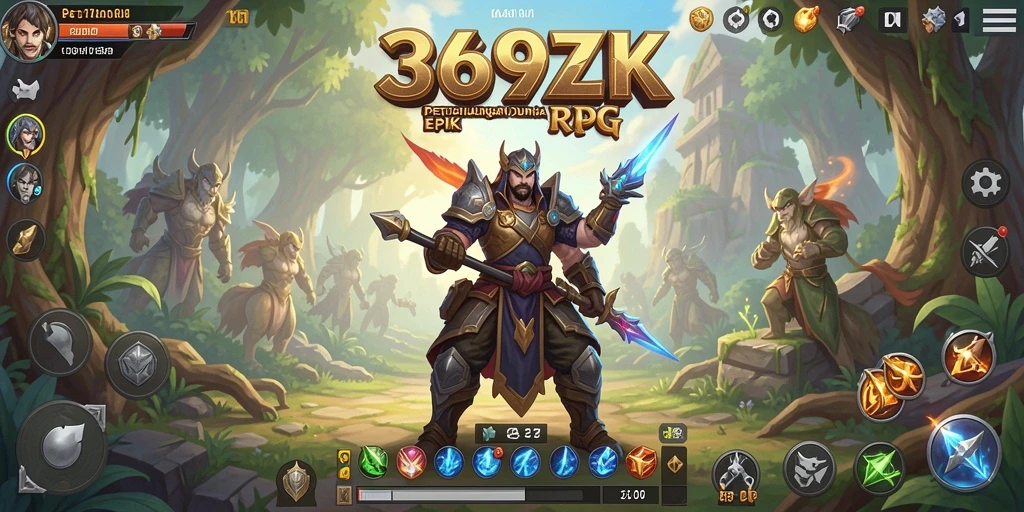 Tampilan gameplay RPG yang mendalam dan interaktif di 369ZK.