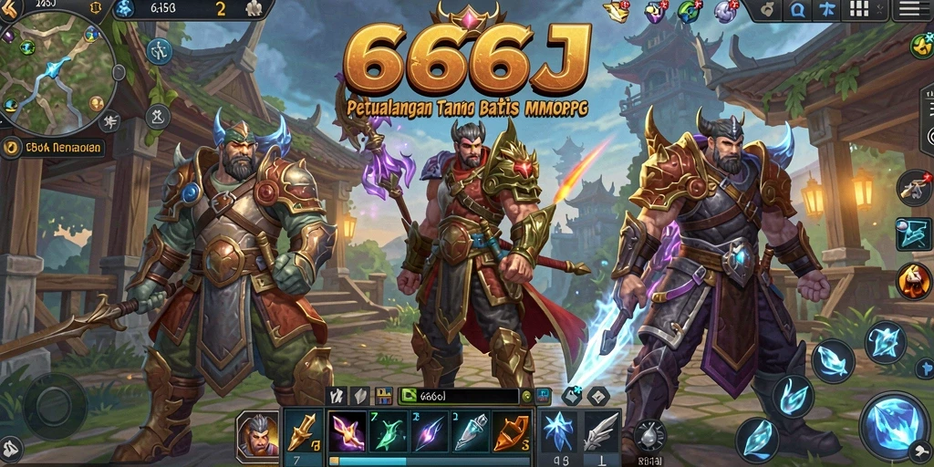Tangkapan layar gameplay <strong>666J</strong> menampilkan aksi pertempuran yang intens.