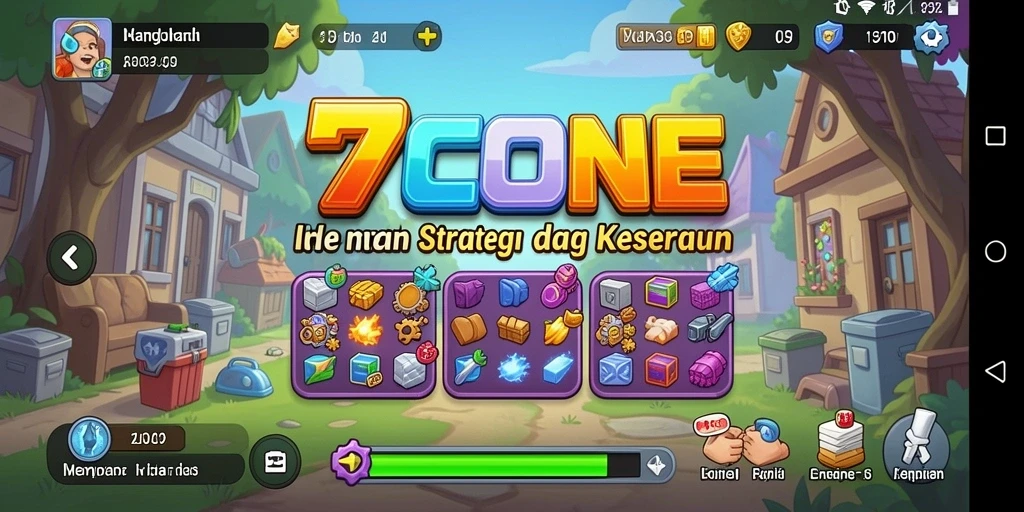 Tampilan gameplay <strong>7CONE</strong> yang menarik dan penuh strategi.