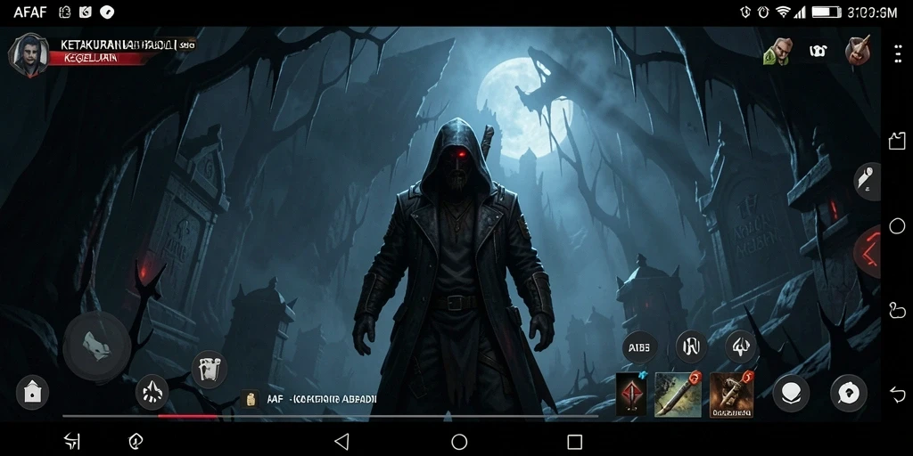 Gambaran gameplay mencekam dalam AFAF, penuh ketegangan dan kejutan.