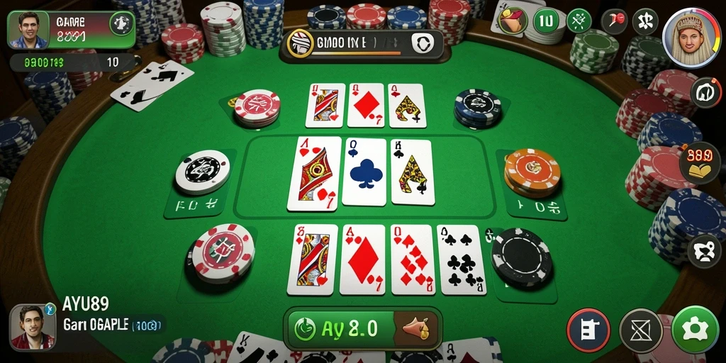 Tampilan gameplay AYU89 yang mengasyikkan dalam bermain Gaple.