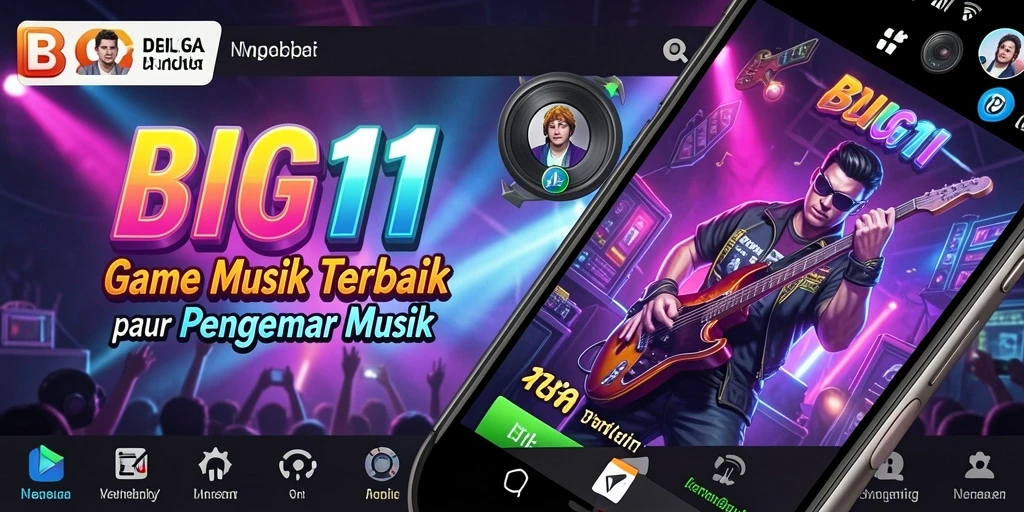 Tampilan gameplay musik yang seru dan interaktif di BIG11.