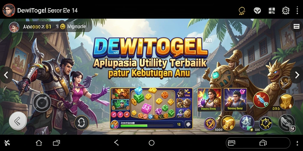 Tampilan antarmuka DEWITOGEL yang intuitif dan modern.