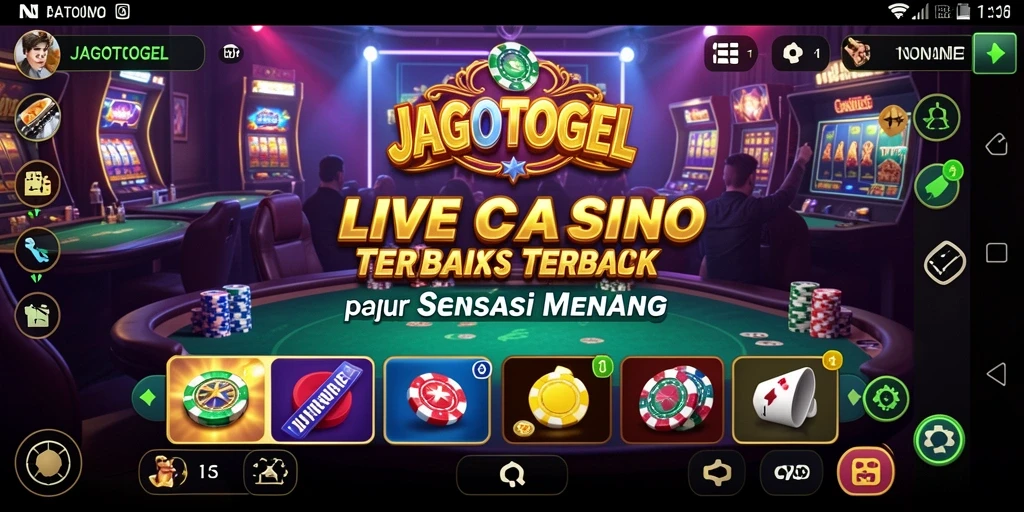 Tampilan gameplay Live Casino yang realistis dan menarik di JAGOTOGEL.