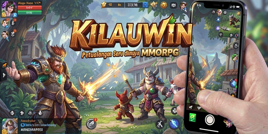 Screenshot KILAUWIN menampilkan aksi permainan MMORPG yang mendebarkan.