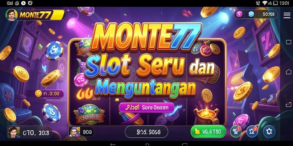 Tampilan permainan slot MONTE77 yang memukau dan seru