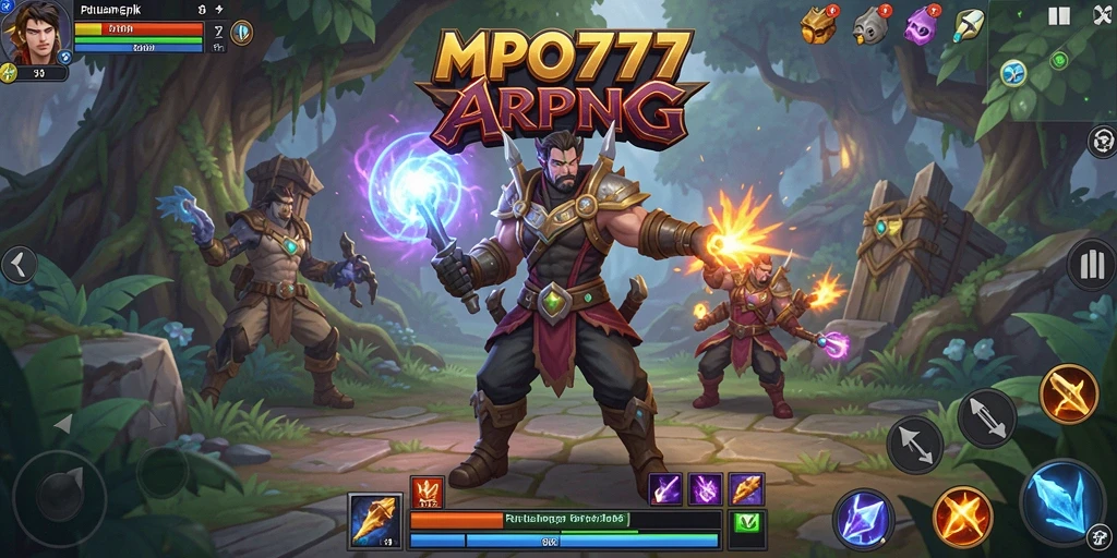 Screenshot gameplay MPO777 menampilkan aksi pertempuran yang mendebarkan dalam petualangan ARPG.