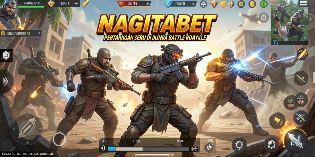 Gameplay intens NAGITABET dengan pemain bertempur di arena.