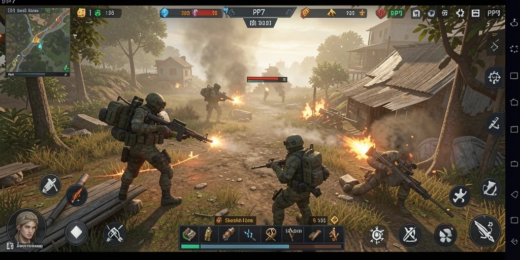 Tampilan gameplay PP7 yang menarik dengan strategi yang menantang.