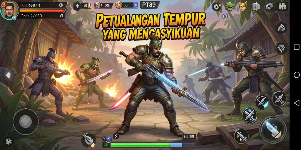 Tampilan screenshot PT89 yang menampilkan aksi thrilling di TPS.