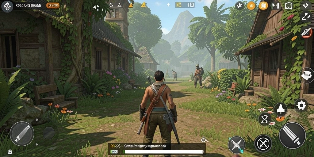 Screenshot gameplay RK55 menunjukkan pengalaman simulasi yang mendalam.