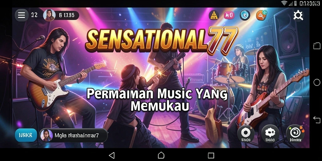 Tampilan gameplay SENSATIONAL77 yang menarik dan penuh warna.