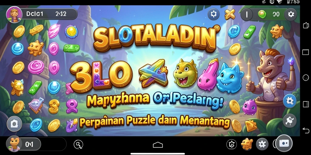 Tampilan gameplay SLOTALADIN yang seru dan penuh warna.