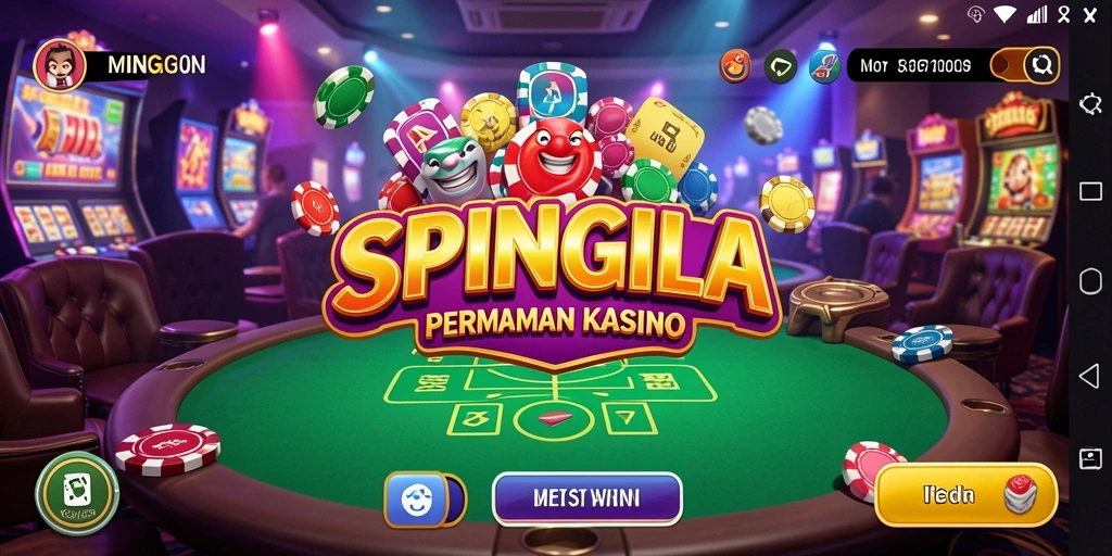 Screenshot utama <strong>SPINGILA</strong> menampilkan gameplay Kasino yang mengasyikkan.